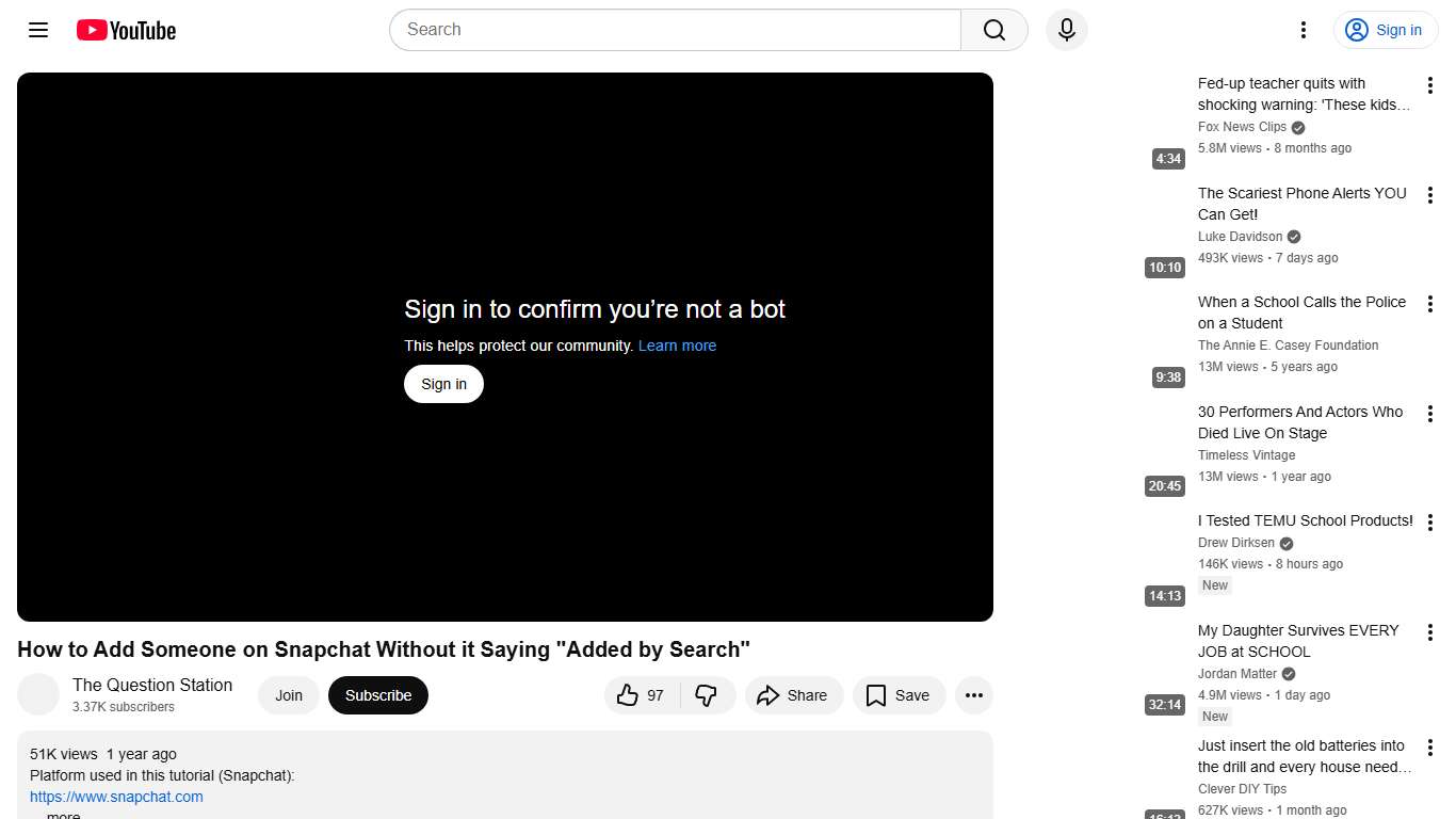 How to Add Someone on Snapchat Without it Saying "Added by Search" - YouTube